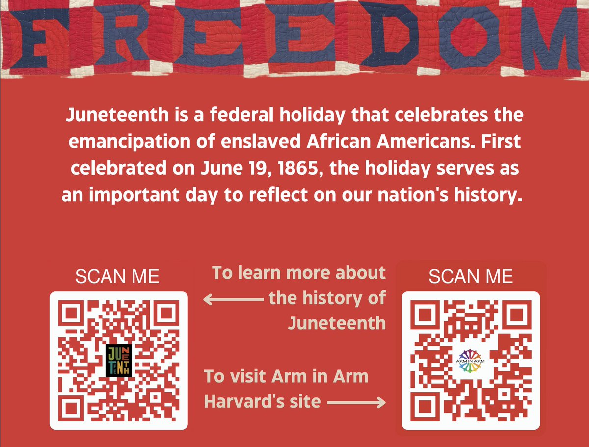 We acknowledge this important holiday. Thanks, Sahara for making this poster.