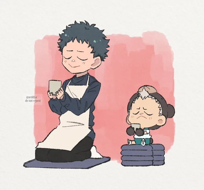 Bringing back the single father and son au. This is Moniwa & Baby Aone's story Making this into an art thread