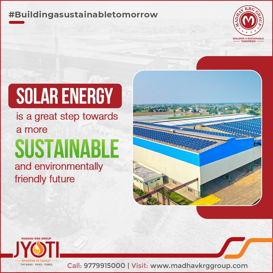 #sustainability
Solar energy is a great step towards a more sustainable and environmentally friendly future.

#saveplanet #solarpanels #solarsystem #renewableenergy #solarsustainability #sustainability #madhavkrggroup #environmentfriendly

Website - madhavkrggroup.com