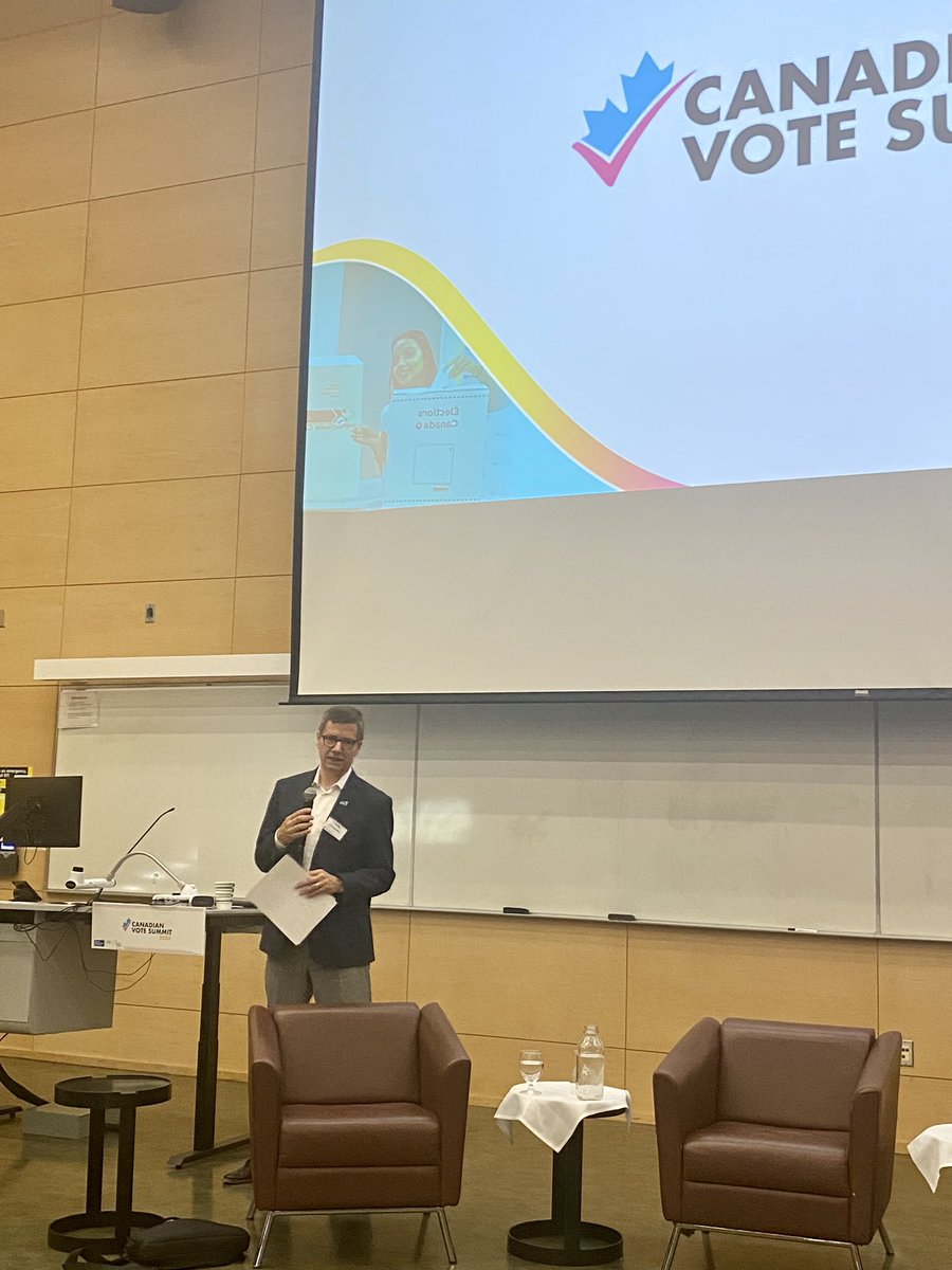 Democratic Engagement Exchange (@theexchange_tmu) on Twitter photo And we’re off! <a href="/jsbeebe/">John Beebe</a> is opening our exciting and important #CdnVoteSummit which brings together public service, academia and civil society to address the challenges facing democracy. “We are doing something unprecedented because Canadian democracy is unprecedented.” And we’re off! <a href="/jsbeebe/">John Beebe</a> is opening our exciting and important #CdnVoteSummit which brings together public service, academia and civil society to address the challenges facing democracy. “We are doing something unprecedented because Canadian democracy is unprecedented.”