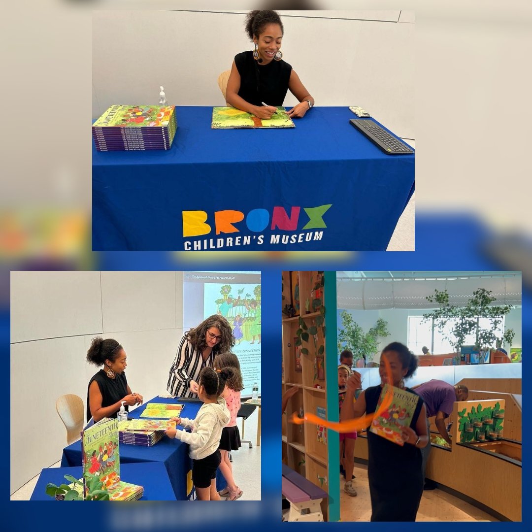 We had a great time celebrating #Juneteenth w/ @alliago at the  @BxChildMuseum. It was great to have her #read 'The Juneteenth Story: Celebrating the End of Slavery in the United States' & lead our parade.

#Juneteenth #Bronx #bronxchildrensmuseum #africanamericanhistory #kidlit