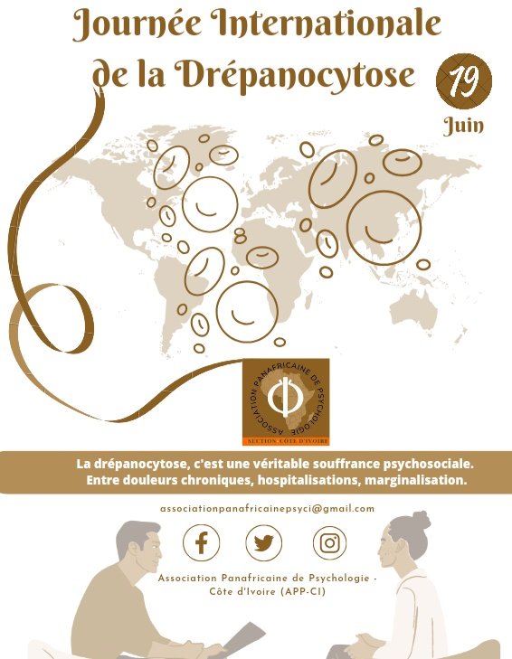 APanafricaineCi's tweet photo. Tous ensemble, mobilisons autour cette pathologie qui est une vรฉritable souffrance psychosociale. ๐ช๐ช๐ช
#journeeinternationale #Drepanocytose
#appci #cotedivoire https://t.co/RK6Pbc0wjV