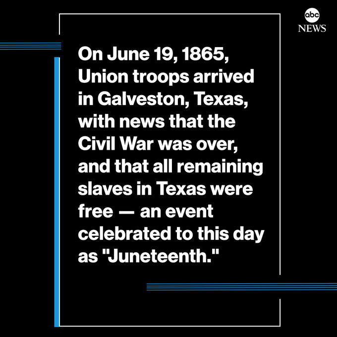 Happy #Juneteenh to everyone especially to Ron DeSantis who is trying his hardest to wipe out this history but is failing miserably. Trump, GOP & MAGA will not accept it either but its not up to them. Civil War Emancipation Proclamation Galveston #morningjoe #TheView #deadlinewh