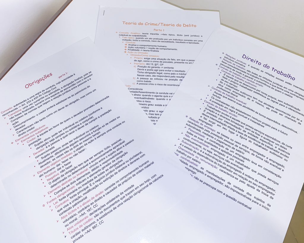 studswmc's tweet image. ⚠️atenção acadêmicos de direito⚠️
se você está precisando de um resumo para aquela prova que não sabe por onde começar a estudar ou precisa fazer um trabalho pro outro dia, eu sou a solução de vocês!

podem entrar em contato pela dm ou pelo insta @/ninacunha.g