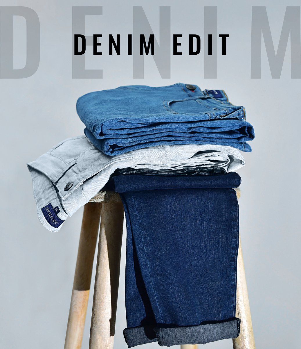 The Denim Edit: Your go-to collection for timeless denim pants.

Available in-stores & online: nuel.ink/3zatxD

#Brumano #shopbrumano #newcollection #newarrival #denim #jeans #menstrouser #dailyfashion #summersale #mensfashion #madeinPakistan #mensbrand #fashiongram