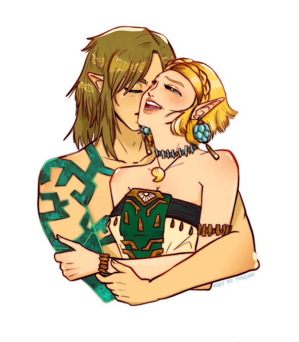 Give them a happy ending. #TearsOfTheKingdom #Zelda #zeldafanart #DigitalArtist