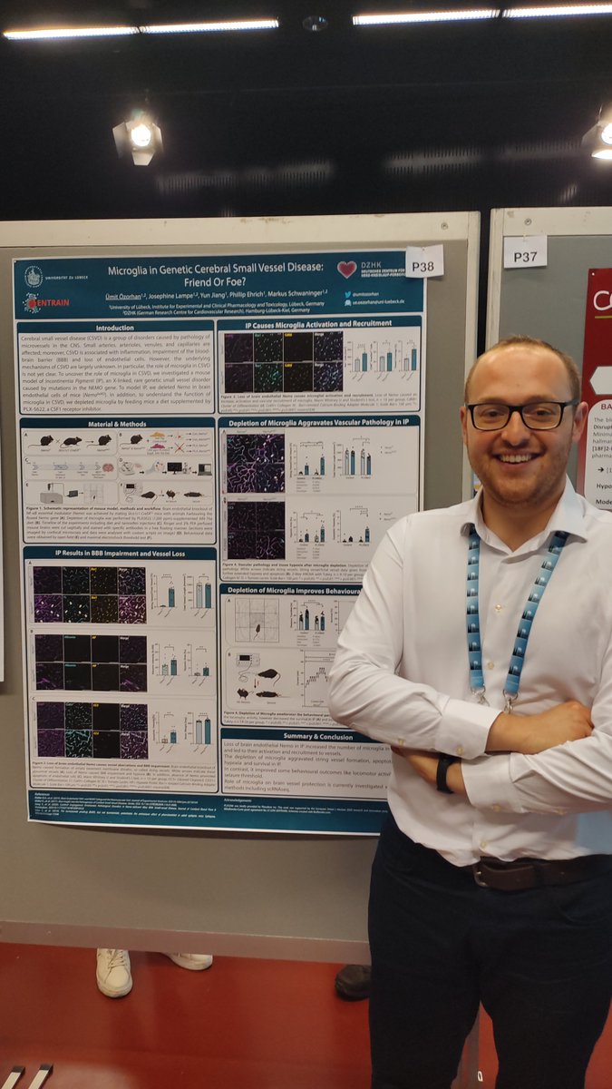 Are you interested in the role of microglia in cerebral vessel disease? İf so answers awaiting at poster 38. #CVB2023