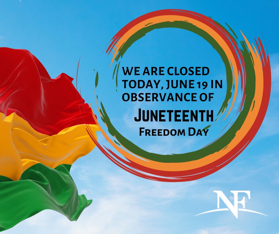 Our district office is closed today Monday in observance of #Juneteenth. we will resume regular hours tomorrow, June 20th.