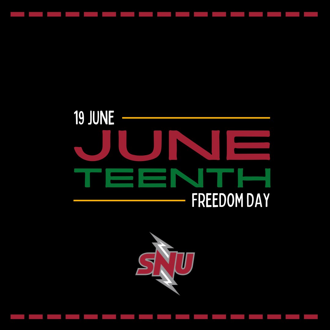 SNUFootball's tweet photo. Today, we celebrate freedom for all. Happy Juneteenth! https://t.co/mo7ARgSoYS