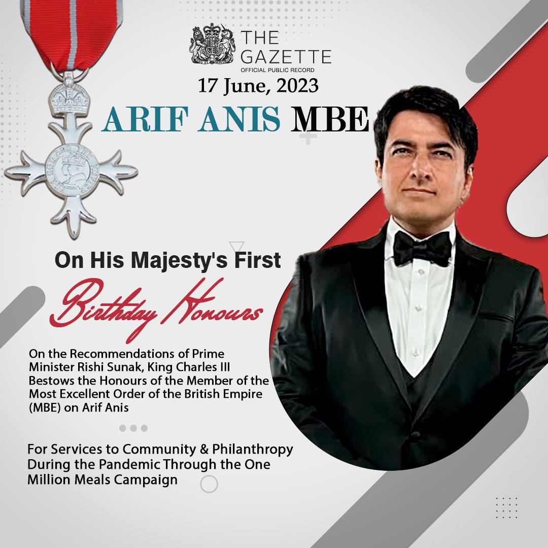 marifanis's tweet photo. Just been honoured with an MBE by King Charles III for our  #OneMillionMeals campaign during the pandemic! But this isn't just my  win; it's a testament to our collective strength and unity. Amid the  chaos, we chose compassion, serving meals with love to our frontline  heroes. #MBE #CommunityService #StrongerTogether 🎖️🤲💙