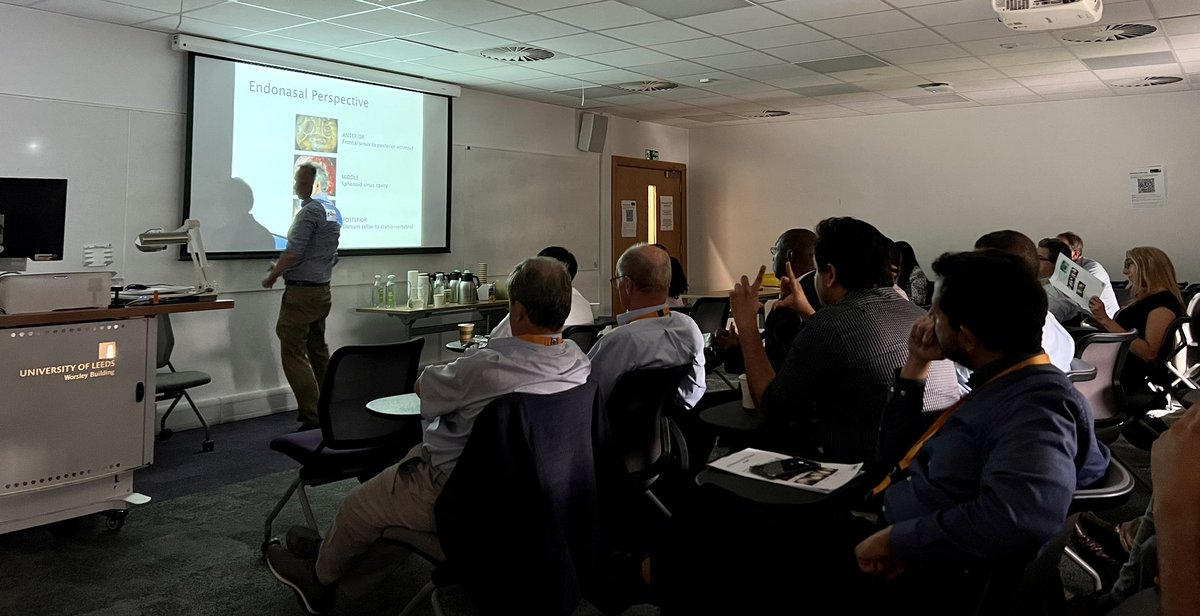 Mr Nix explaining endonasal anatomy of ethmoidal arteries. @academia_uk @BBraunUK