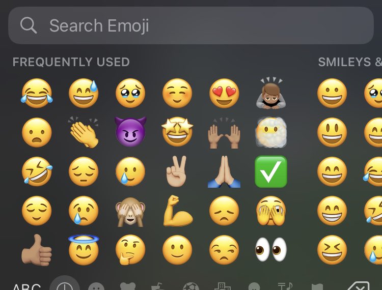 Reply this tweet with your recent emojis.