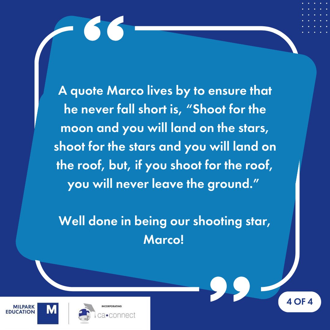 CA_Connect's tweet image. Congratulations to Marco Steyn on his outstanding achievement in passing the Postgraduate Diploma in Accounting (PGDA) with distinction. Marco was part of the July 2022 PGDA intake and was on full-time workload while doing his fourth year of articles.  

#CAC #Achievers #Alumnus