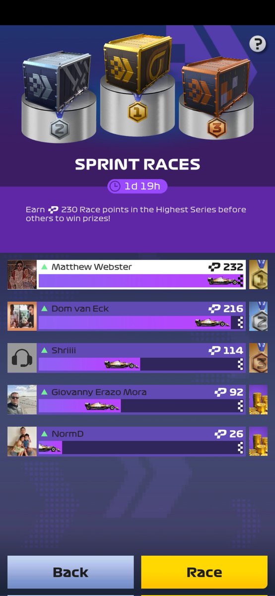 goldpots84's tweet photo. @F1ClashGame https://t.co/SGnujJ4B3T