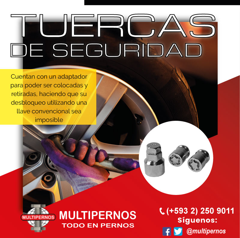 multipernos's tweet photo. Tuercas de seguridad para llantas
Con adaptador para el montaje utilizando una llave convencional
☑️Visítanos: https://t.co/WyCStIkoo4
☑️Elaboradas en acero de alta resistencia
☑️Diseñada para evitar robos 
☑️Varios tamaños de rosca
#Quito #Multipernos #pernos #tuercas #seguridad https://t.co/QxCfuLOUDr