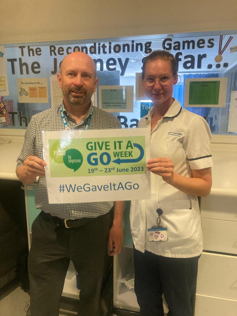 ProudToImprove's tweet photo. In CDU the team are running Volunteer Led Activites to promote reconditioning as part of  #GiveitaGoWeek2023 @HughesLiz @RothBarnsNHSCEO @barnshospital https://t.co/FJPDEHzqTI