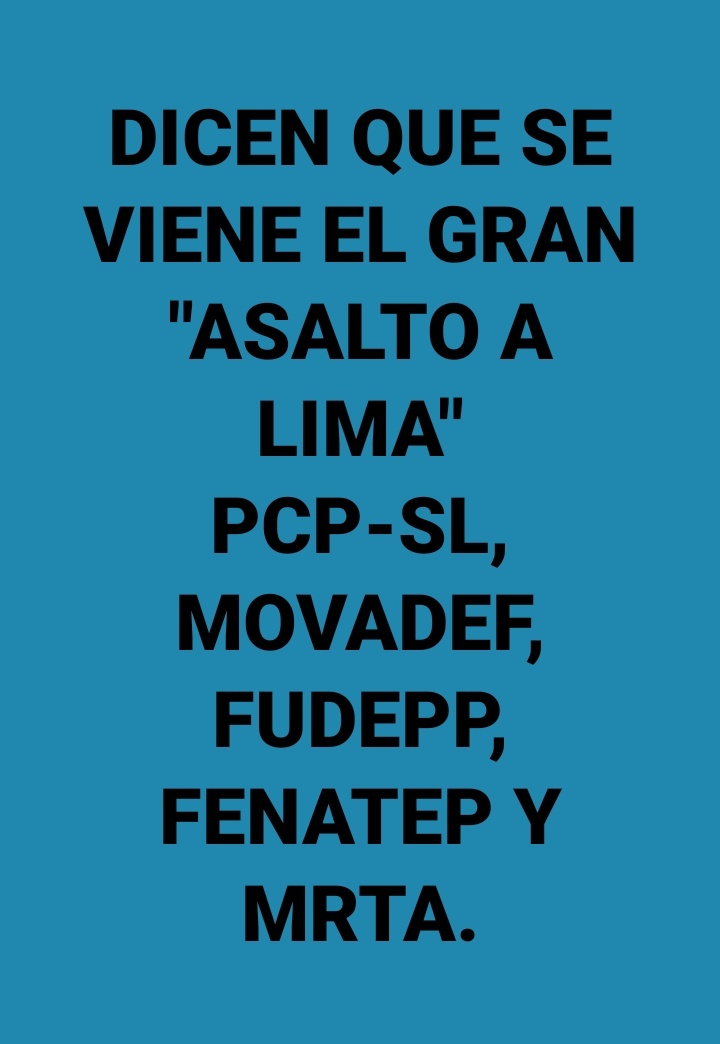 @GuidoBellidoU Amnistía del jefe de los delincuentes del Movadef FENATEP.