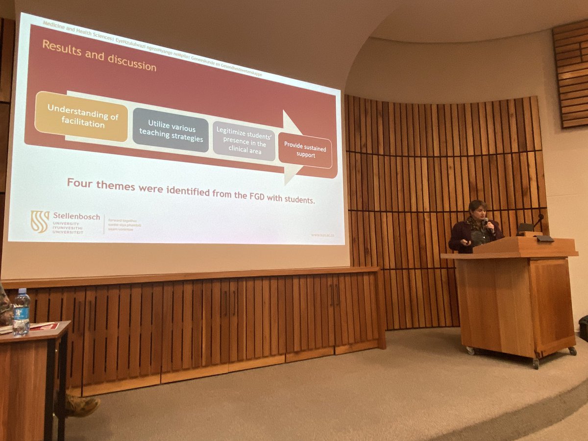 Newly elected president and chair of SAAHE National Council, Prof Elize Archer presenting at #SAAHE2023