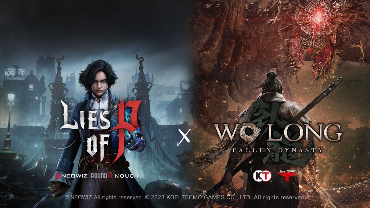 gamese__'s tweet photo. Anunciada colaboração entre Lies of P e Wo Long!

Mais informações serão reveladas em breve. https://t.co/C5aDPUB4sG