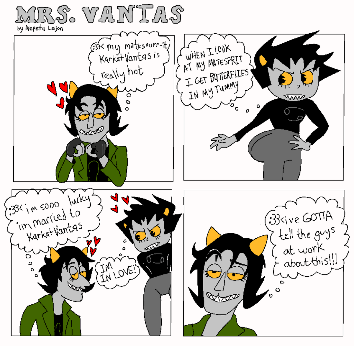 Karkat & Nepeta in: Daily KatNep tweet media