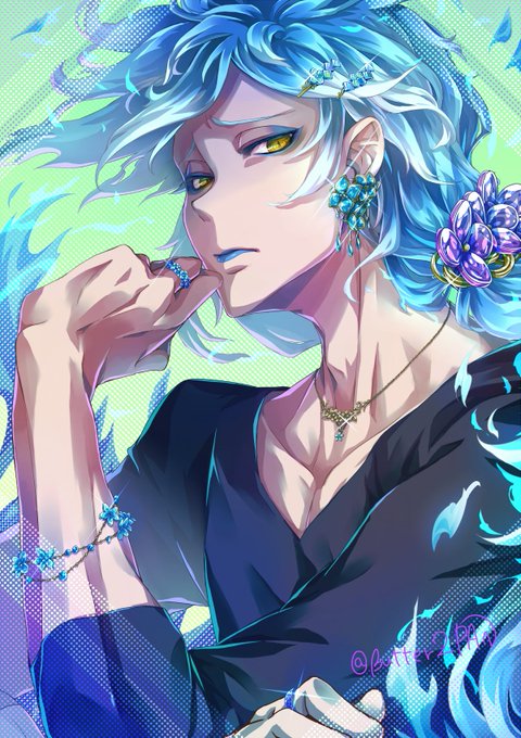 「blue fire eyeshadow」 illustration images(Latest)