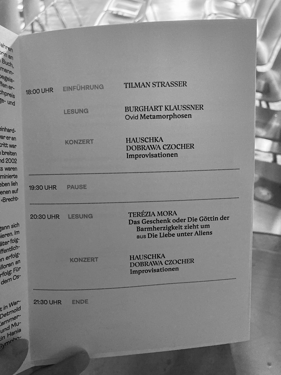 A very boring picture to a very incredible event - it happens when you are involved in the process wholly. Improvising yesterday together with a Oscar-winner <a href="/hauschkamusic/">HAUSCHKA</a> to beautiful words read by Burghart Klaussner and Teresia Mora was a blast! 
Danke Wege durch das Land!