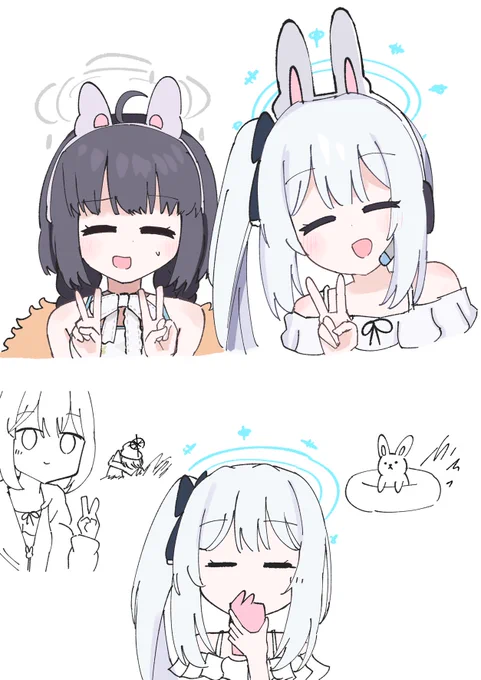 月雪…水着楽しんでおいで…… 