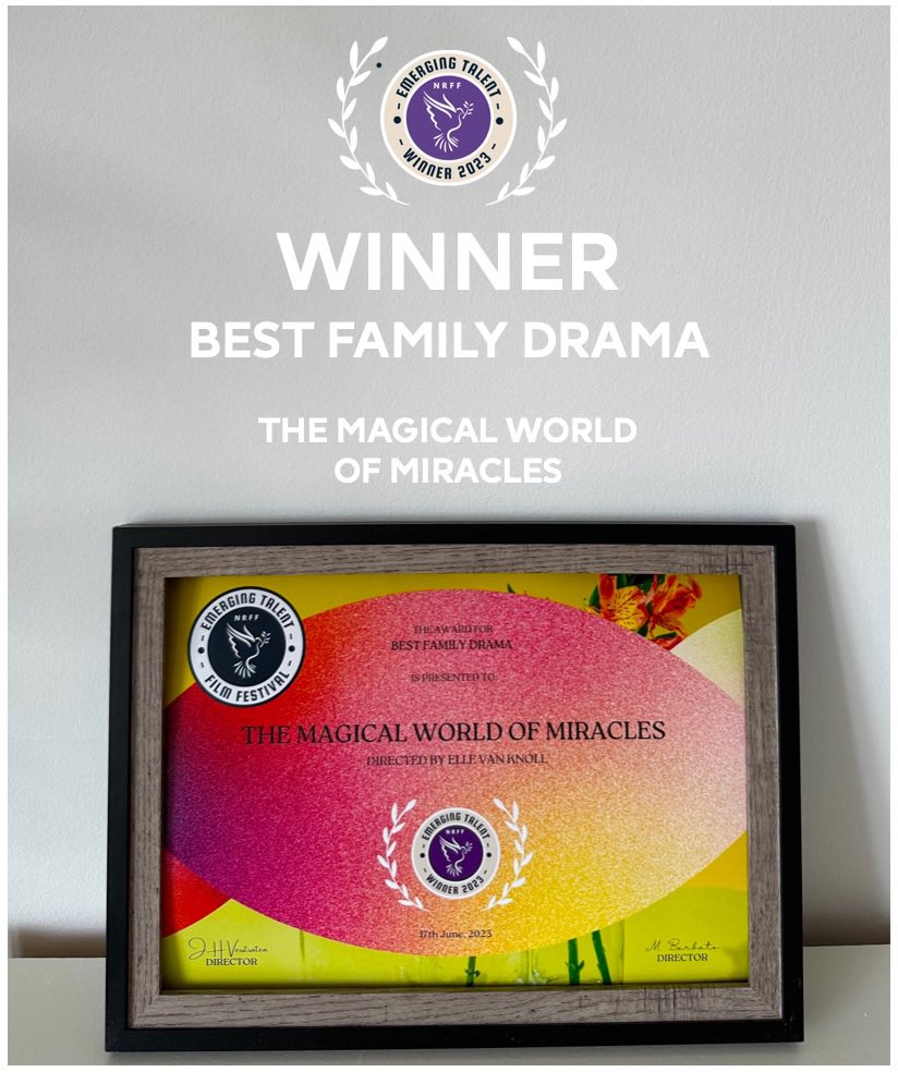 Elle van Knoll (@ellevanknoll) on Twitter photo Thank you <a href="/NRFFest/">New Renaissance Film Festival π</a> for our BEST FAMILY DRAMA win! Congrats to all the other nominees, your films were smashing β¨ Thank you <a href="/NRFFest/">New Renaissance Film Festival π</a> for our BEST FAMILY DRAMA win! Congrats to all the other nominees, your films were smashing β¨