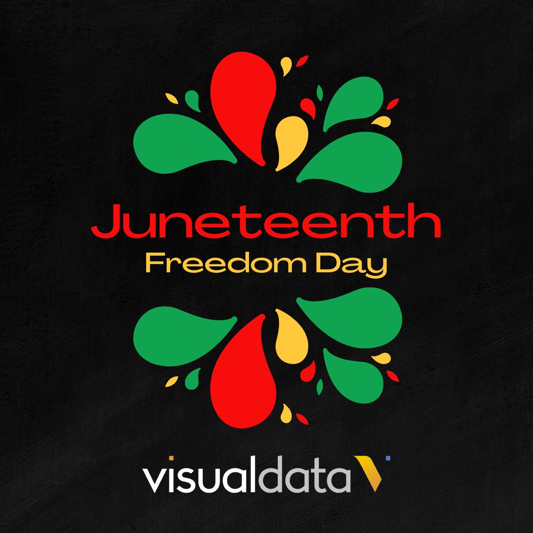 "Lift ev'ry voice and sing, 'Til earth and heaven ring." Join us in honoring #Juneteenth Commemorating Freedom, Celebrating Diversity #wearevisualdata