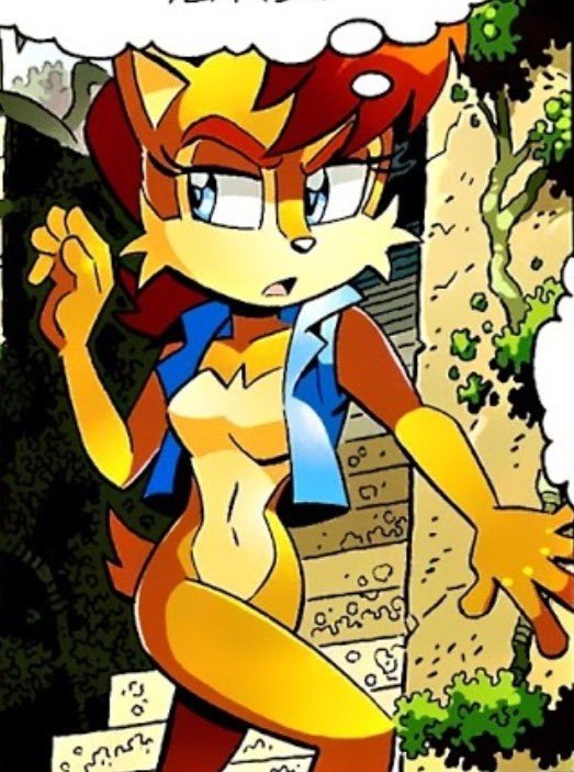 Artist Spotlight: Steven Butler’s Sally Acorn! Known for her taller proportions and awesome hair! #Fight4Freedom #Sonic #SonicTheHedgehog #SallyAcorn