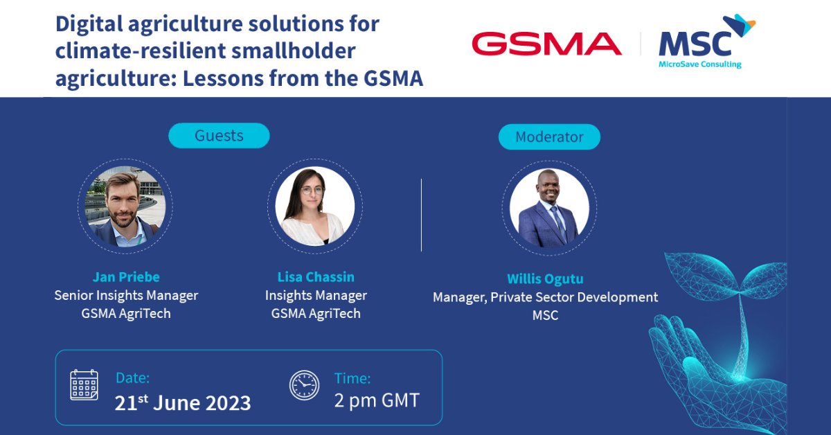 GSMA Mobile for Development (@gsmam4d) on Twitter photo With limited weather stations, inaccurate weather forecasts exacerbate the losses incurred by smallholder farmers in #LMICs. Join the AgriTech team and <a href="/MicroSave/">MSC (MicroSave Consulting)</a> to see how cell tower technology uses #data to serve up to 94% of the populations in #LMICs: bit.ly/3MAA4IN With limited weather stations, inaccurate weather forecasts exacerbate the losses incurred by smallholder farmers in #LMICs. Join the AgriTech team and <a href="/MicroSave/">MSC (MicroSave Consulting)</a> to see how cell tower technology uses #data to serve up to 94% of the populations in #LMICs: bit.ly/3MAA4IN