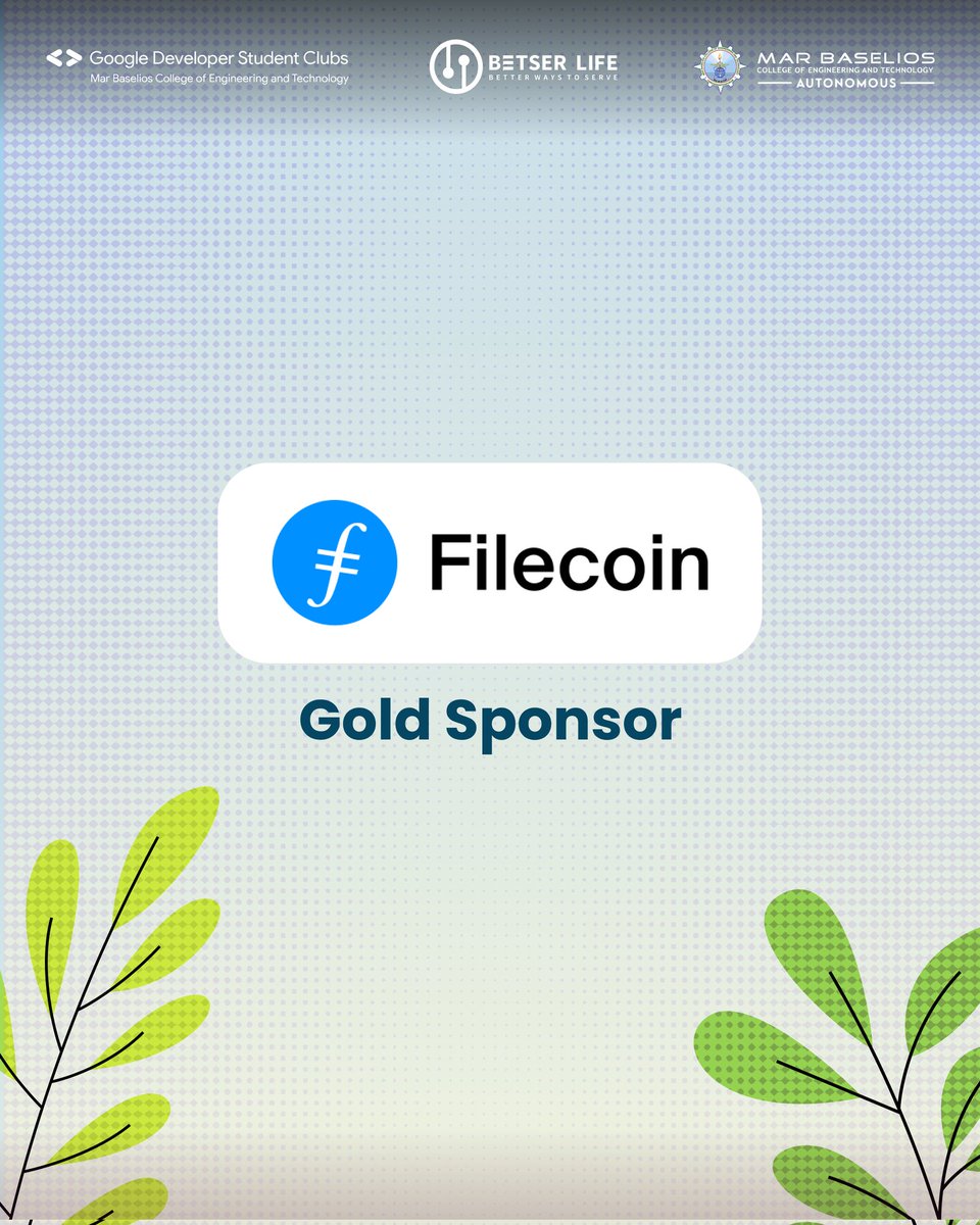 gdscmbcet's tweet photo. We are grateful to have @Replit ,@Filecoin & @solana as one of our gold sponsors for TechnoVerse 🔥
#gdscmbcet #TechnoVerse https://t.co/nQ2ICMcOuq