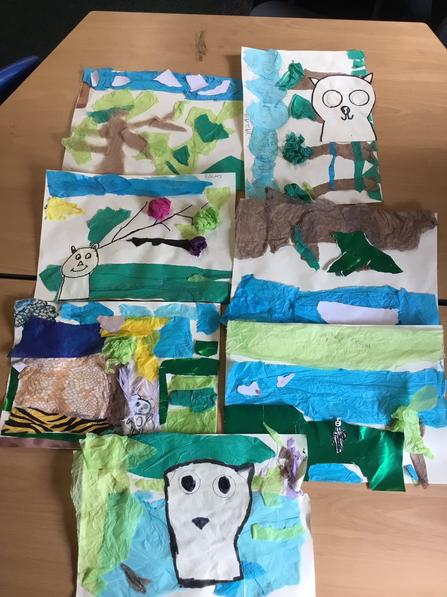 Bornean Slow Loris habitats created by Year 5 during Science Week Summer 2023
