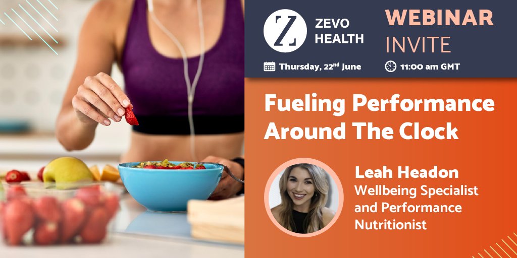 For this webinar, we are joined by Leah Headon, Wellbeing Consultant &amp; Performance Nutritionist to explore the interesting topic of Chrononutrition &amp; its impact it has on wellbeing. Register to learn more about how to fuel your body for performance: bit.ly/3NB2FPz