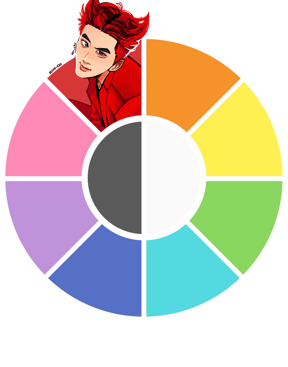 SUHO from EXO in Obsession for color RED!
There were so many good options but I had to draw him 😭😭😭 srry!

Let's go for the next color! Tell me an idol to draw for the color ORANGE !