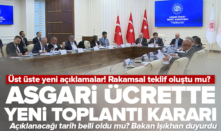 ahaber's tweet photo. Çalışma ve Sosyal Güvenlik Bakanı Vedat Işıkhan açıkladı: Asgari ücrette yeni toplantı kararı!
https://t.co/unAVwokvjN https://t.co/SfrQDryVuk