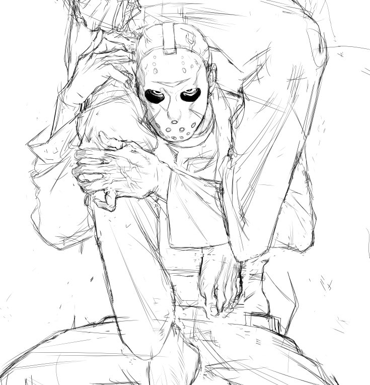 d_yuuo's tweet photo. #michaelmyers #jasonvoorhees #halloween #fridaythe13th #jashael  #myerhees https://t.co/xaPILgDNIH