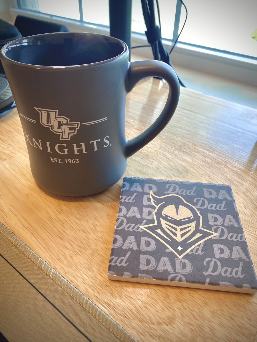 Yesterday, I learned that only 1 out of our 2 children love me enough to get me a pewter UCF mug with matching coaster. 😏