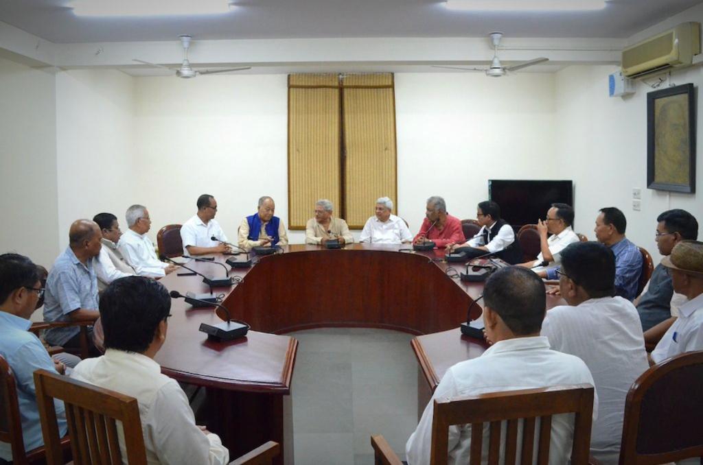 Met with a 10-party delegation from Manipur when they called upon the CPI(M) Central Committee office, this afternoon. The delegation including former CM Ibobi Singh has been waiting for more than 10 days to meet Modi who refused and chooses to remain silent since the clashes…