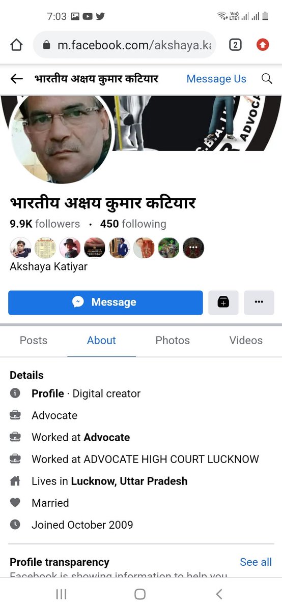 AdvSatyam1's tweet photo. यह व्यक्ति facebook पर भारत की संप्रभुता पर झूठी खबरे फैला रहा है कृपया कार्यवाई करे
@AdminLKO @adgzonelucknow @Igrangelucknow @Uppolice @PMOIndia @HMOIndia @myogioffice @upbjpitcell @BJP4UP @RSSorg https://t.co/szIeHDiMYu