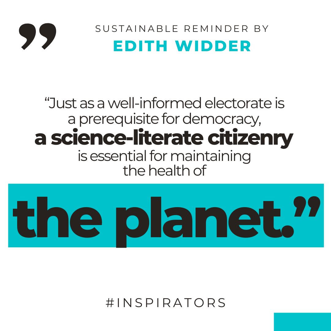 #inspiration #inspirator #regenerativeleadership #EdithWidder #inspiratorsnewsletter #linkedin