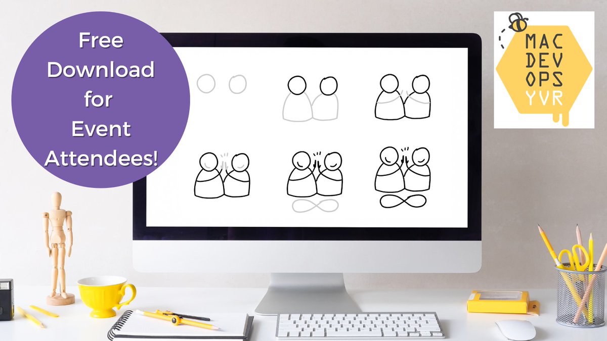 MindsEyeCCF's tweet image. Today I will be graphic recording for the @MacDevOpsYVR  event. I love working with this crew!! 👏🏼👏🏼 🐝
All attendees can grab their free ebook here! Enjoy the event 😁 subscribepage.io/uv2YkU

#MacDevOpsYVR #GraphicRecording #MindsEyeCreative

mdoyvr.com/attendees/