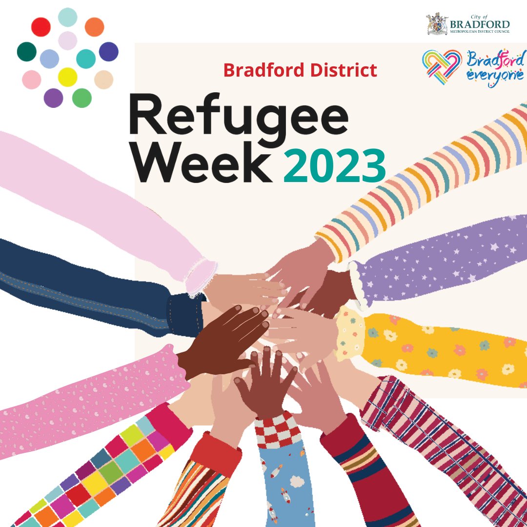 It's here -  the Bradford District Refugee Week 2023 programme of events collated by our partners @strongercommunities. 🤝
You can find information of the #BradfordIndustrialMuseum event and how to book here: tinyurl.com/mw7yhwjc