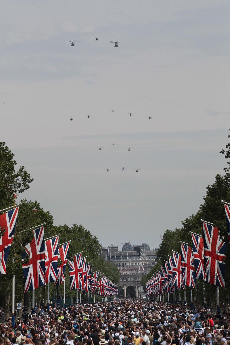 Great to see CHF leading the JHC elements of the Kings Birthday Flypast at the weekend.