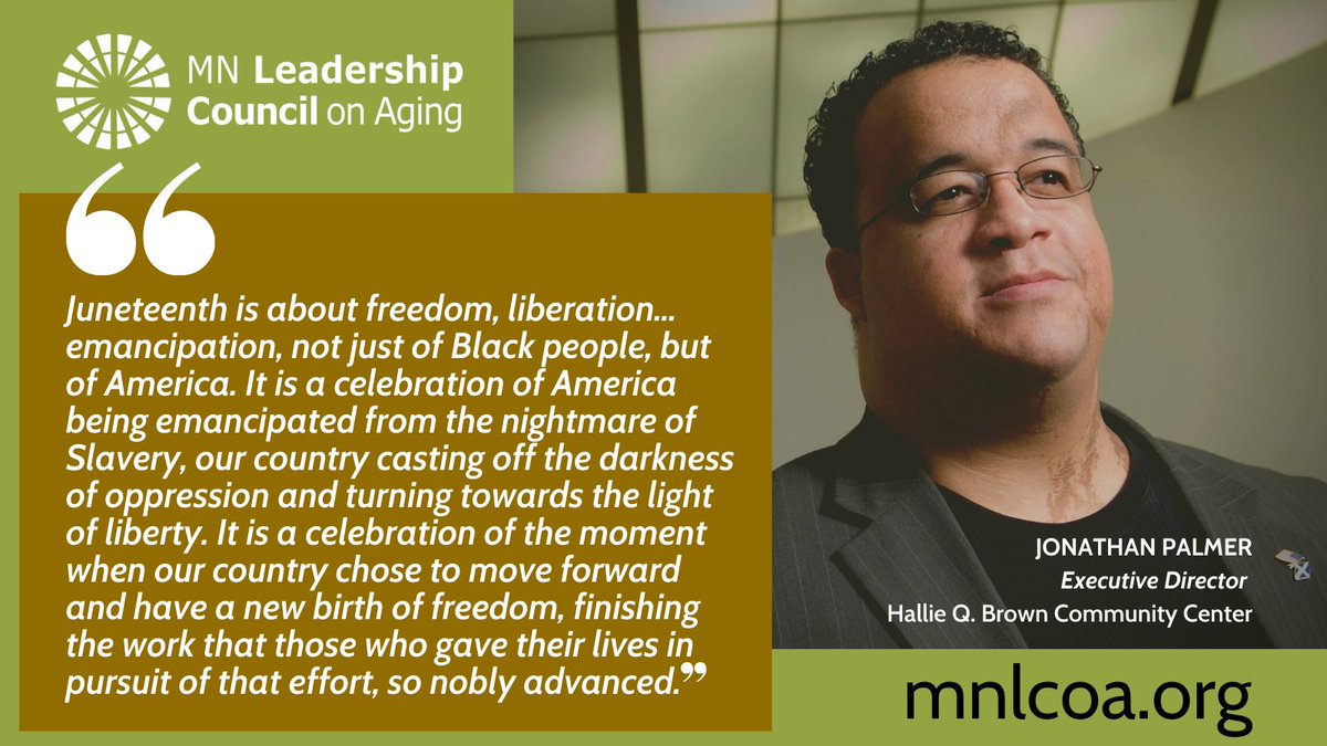 This #Juneteenth, we invite you to read the full commentary, "Juneteenth and the Miseducation of American Freedom" from our member Jonathan Palmer, Executive Director of <a href="/HallieQBrownCtr/">Hallie Q. Brown Community Center</a>.  More at hallieqbrown.org/site/index.php…