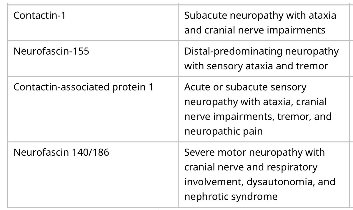 :: Paranodal Antibodies in CIDP :: Good response to #Rituximab #CIDP :: #neuropathy  A slide to save from Uptodate