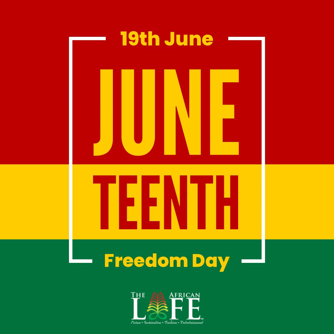 "You can’t separate peace from freedom, because no one can be at peace unless he has his freedom."
- Malcom X

Happy Juneteenth Day!