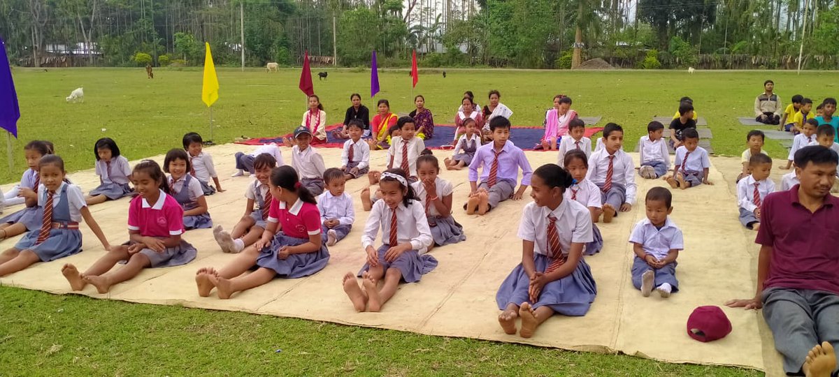 This Conducted of Yoga Programmes at Schools/ Colleges/ Educational Institutions along with students and teachers