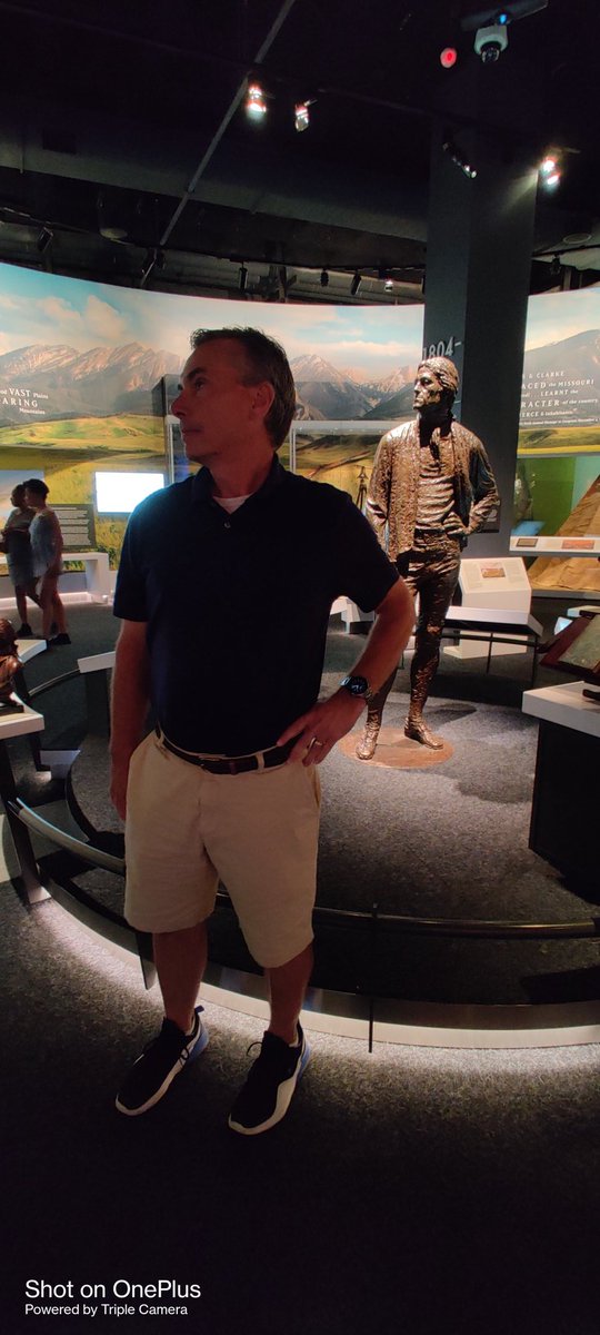 ShaneJones121's tweet photo. Someone once said to emulate great people in history. So, I gave it a try. Not sure it made a difference.
 
BTW, if you haven't visited the museum under the #stlarch, it is worth a visit. The @GatewayArchNPS did a great job with the redo. https://t.co/NLjeiu1eJb
