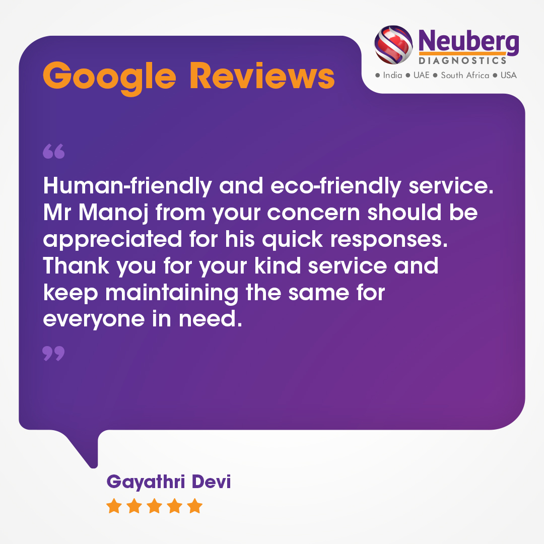 Neuberg_Diag's tweet photo. Thank you for choosing Neuberg Diagnostics. We are proud of our Neubergians, who strive for excellence in every aspect of customer service, and it reflects in their actions.
#NeubergDiagnostics #Neuberg #Diagnosis #CustomerFeedbacks #QualityAtNeuberg #Testimonials #GoogleReviews https://t.co/iZP9haPFbH